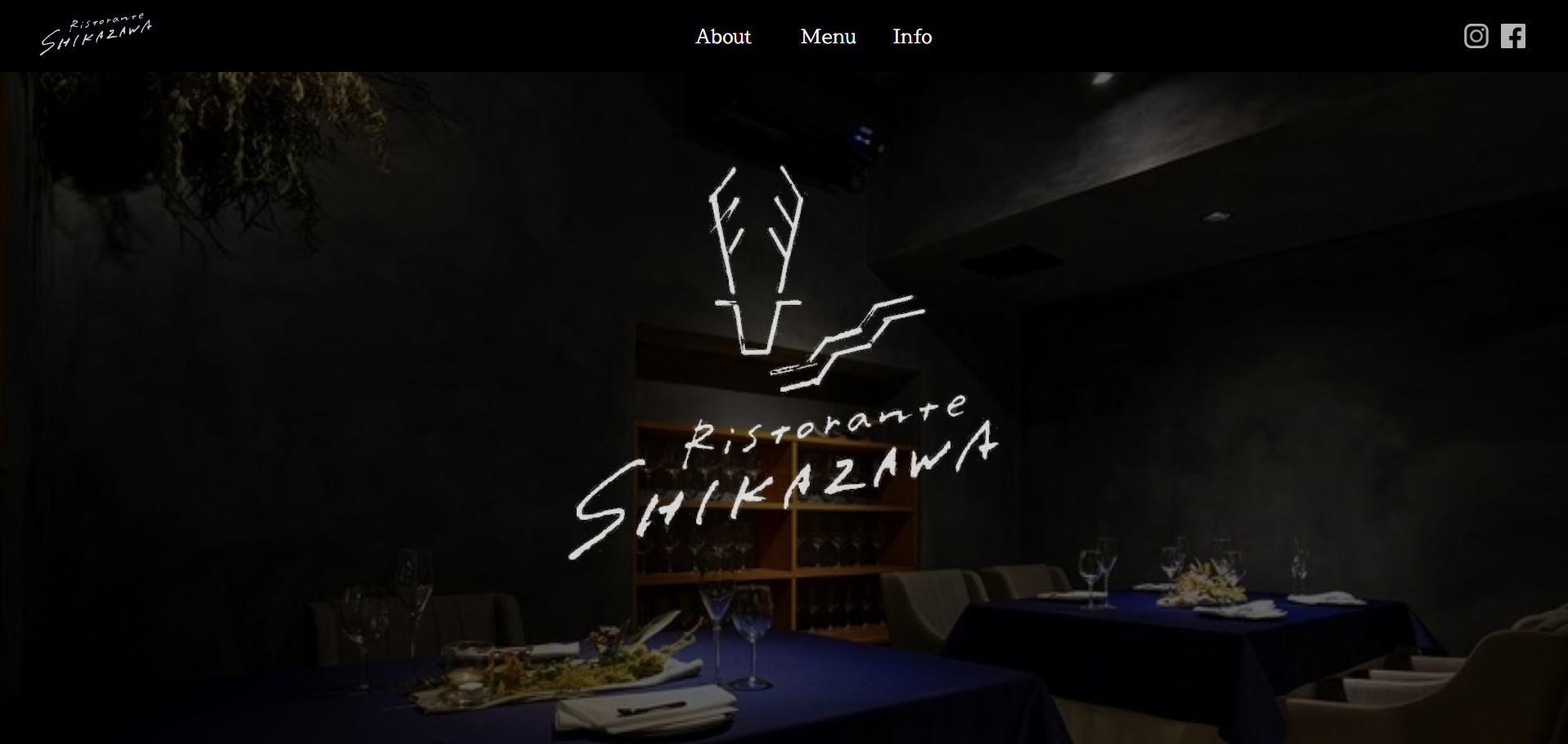 ホームページ-Ristorante SHIKAZAWA-